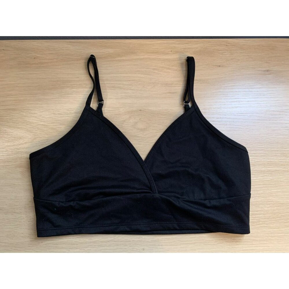 Victoria Sport Black Bralette M/L Adjustable Straps Women's Intimates